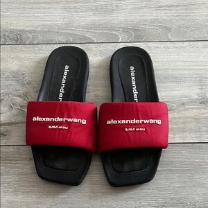 Alexander Wang Red Slides
